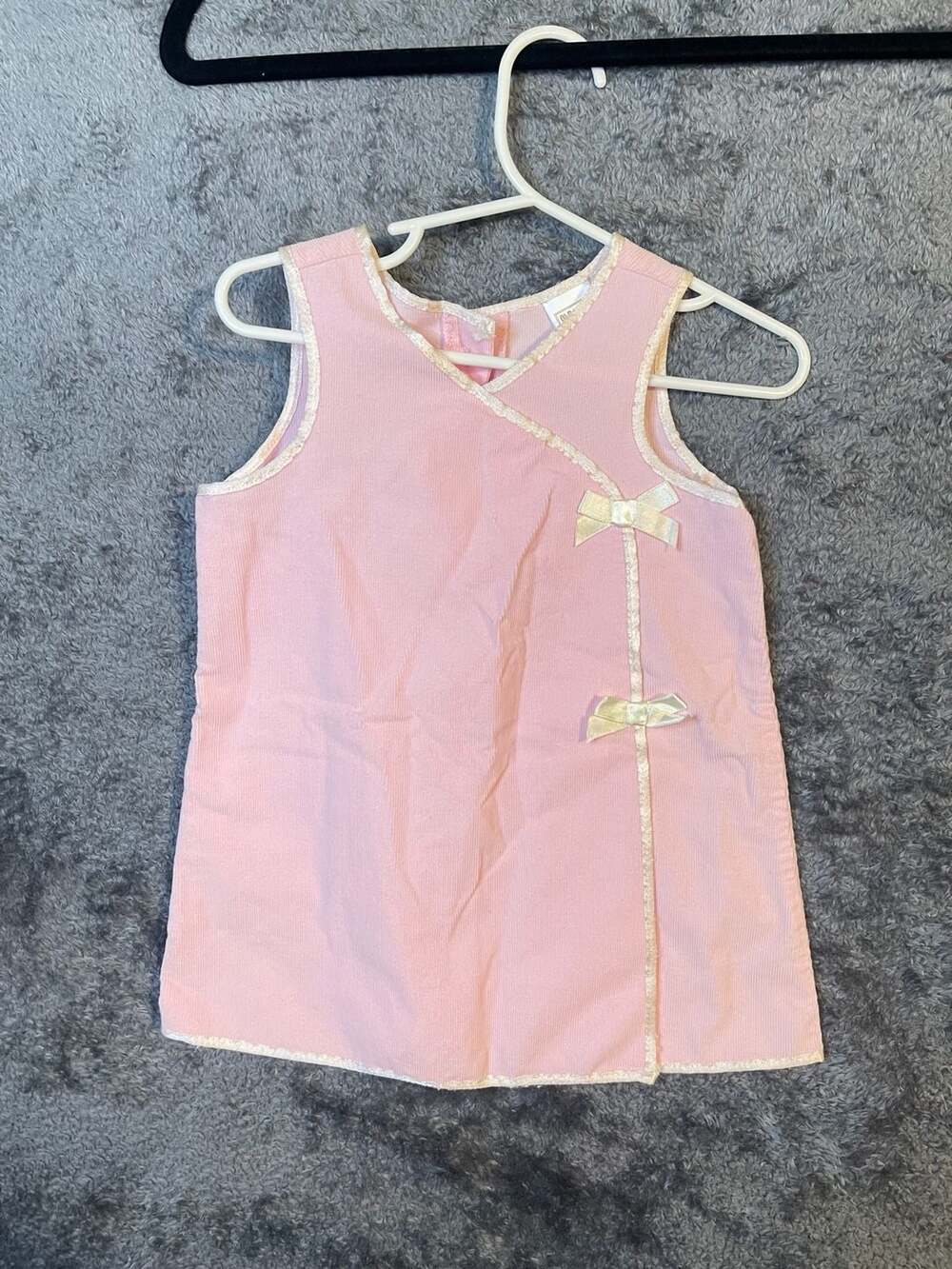 Vintage Old Navy Newborn Pink Corduroy Dress 6-12 Months